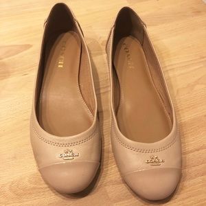 Coach Flats Ballerina Chelsea Tan